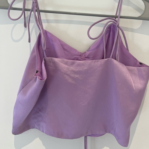 Forever 21 Light Purple Satin Tank Top - Picture 2 of 3